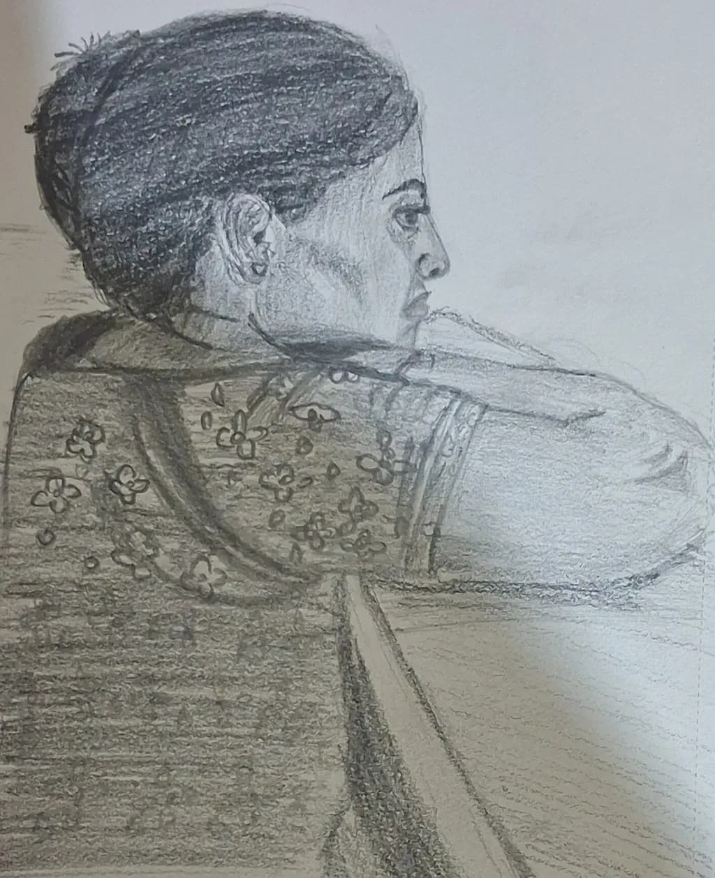 Floral Profile Portrait