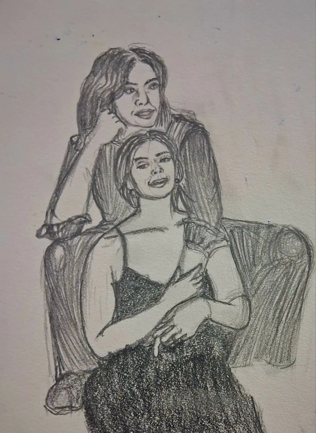 Two Women Portrait