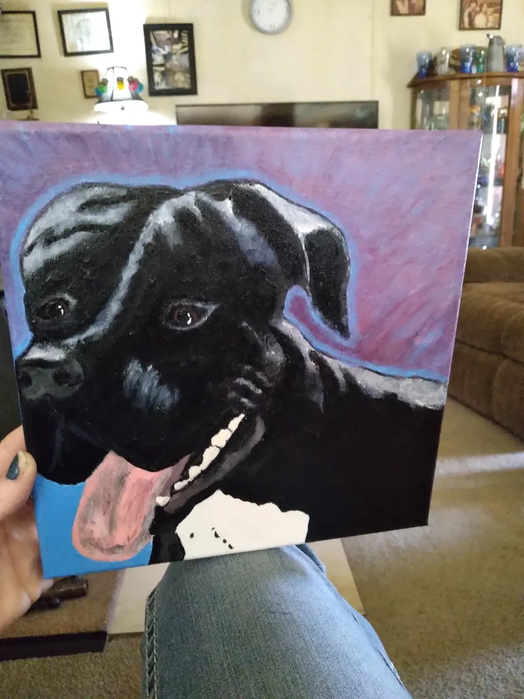 Black Dog Portrait