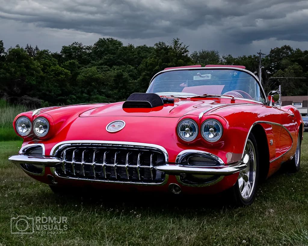 Classic Red Corvette