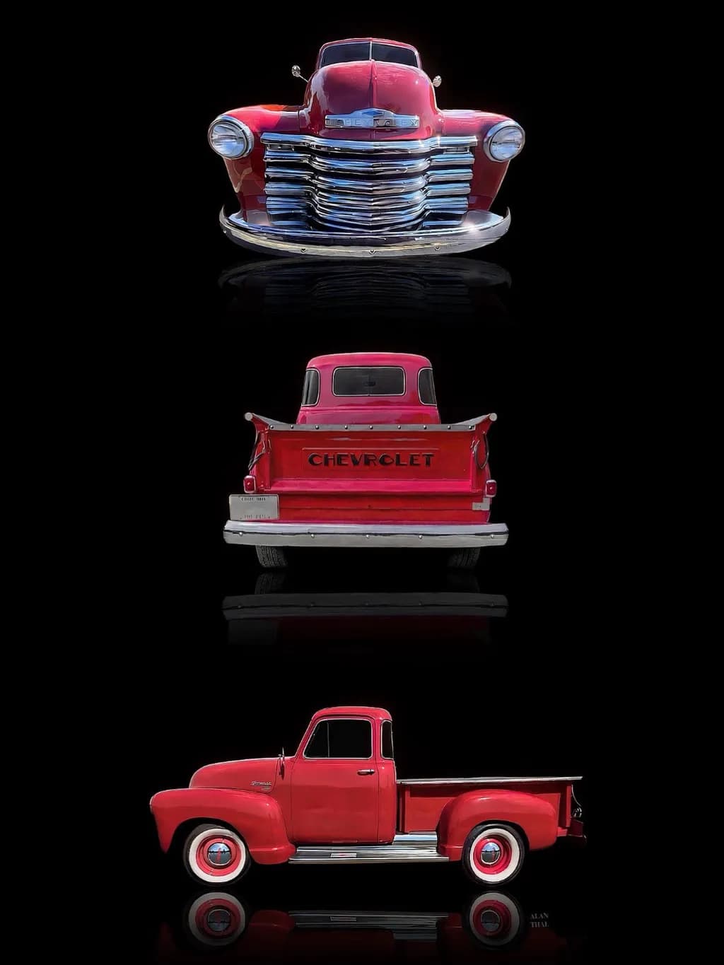 Classic Red Chevrolet Truck