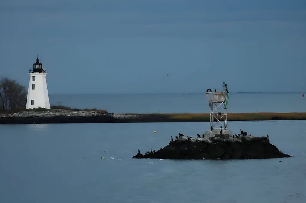 Lighthouse and Rock Beacon