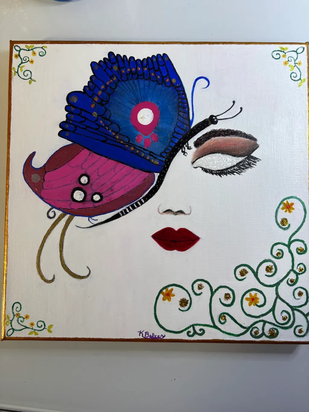 Butterfly Face Elegance