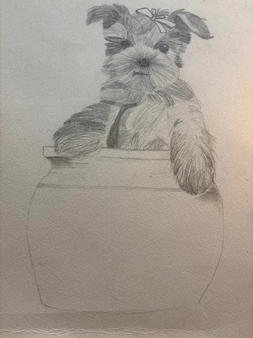 Puppy in Pot