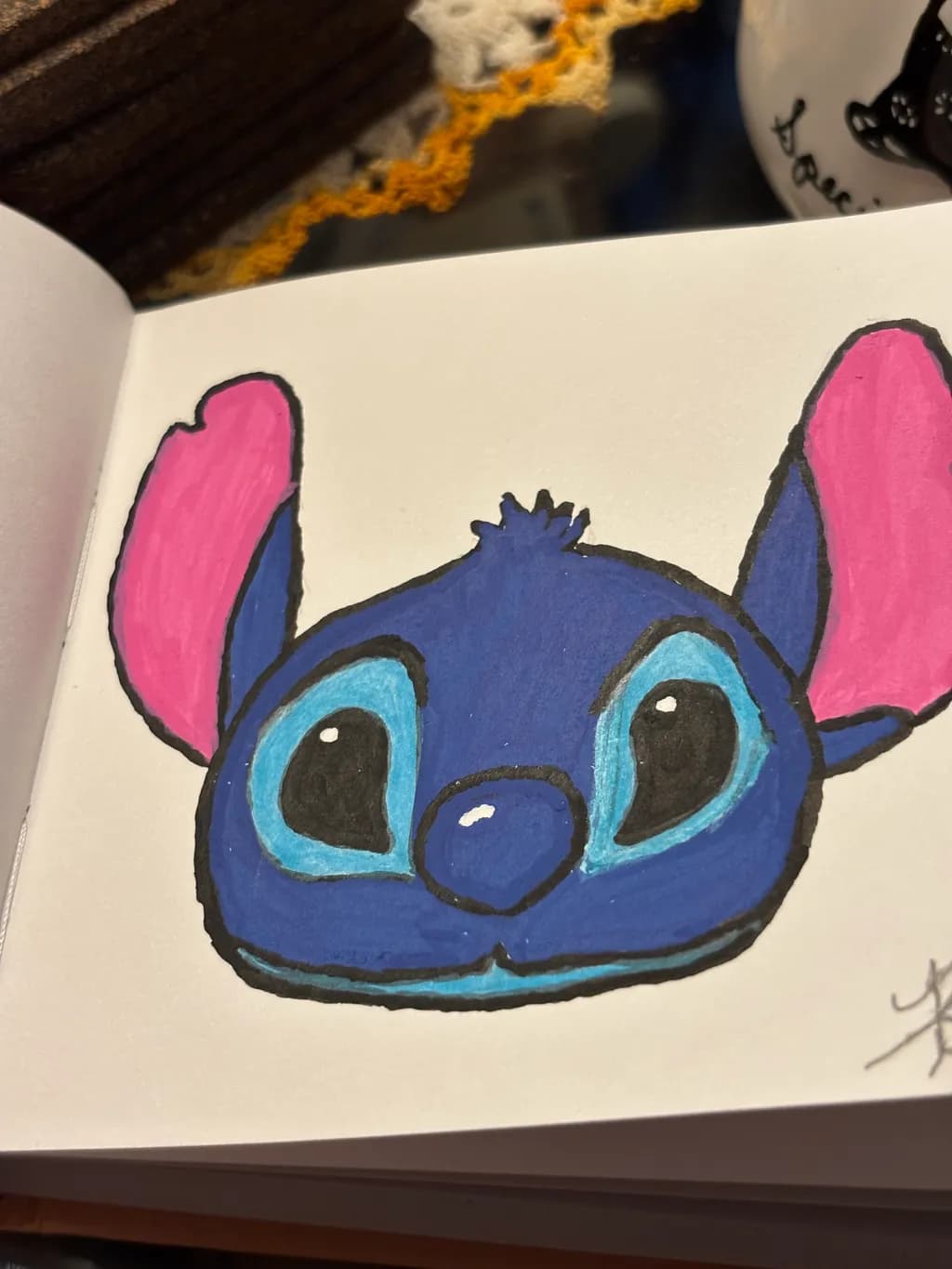Blue Cartoon Character