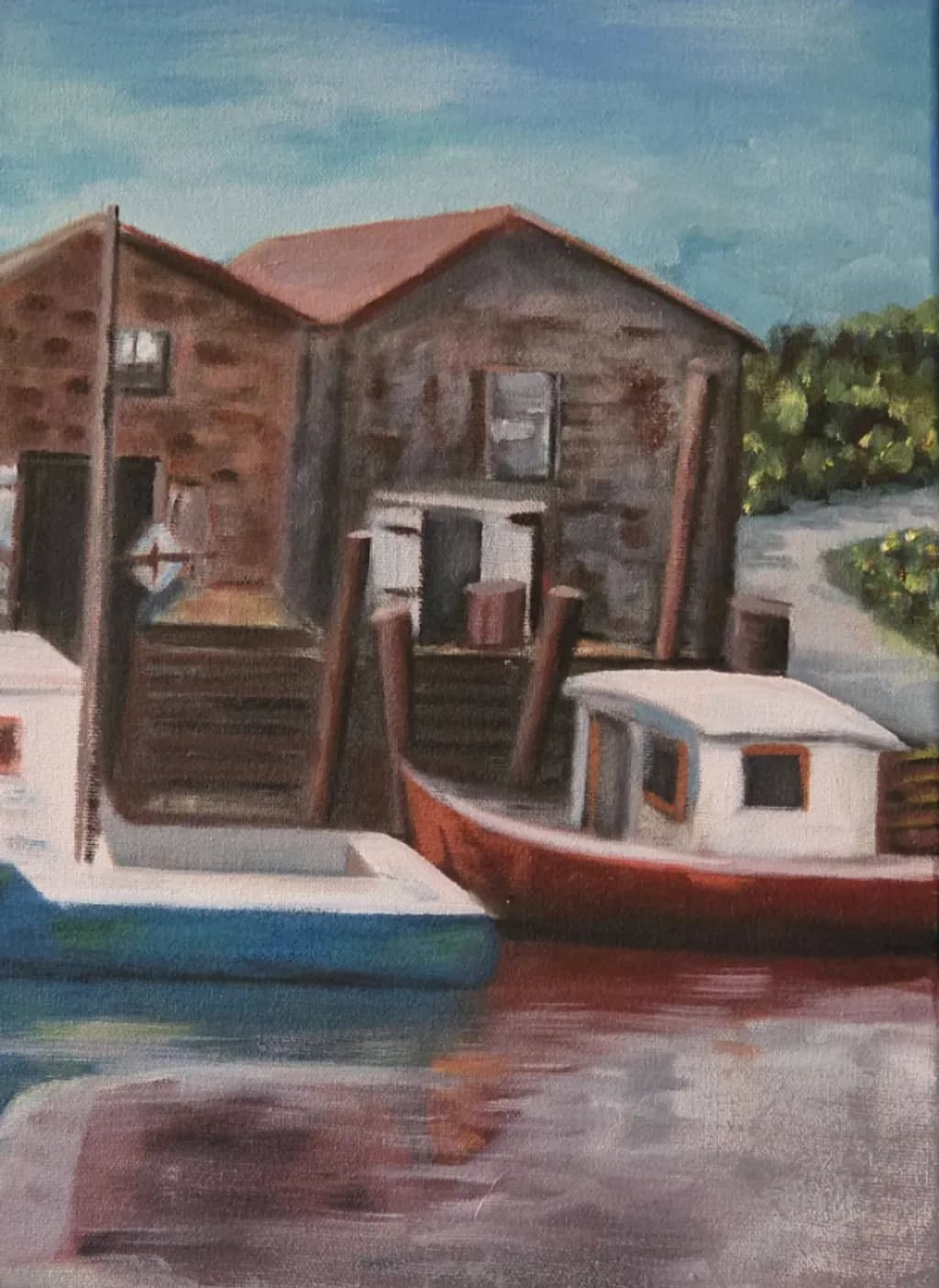 East Coast Harbor Scene