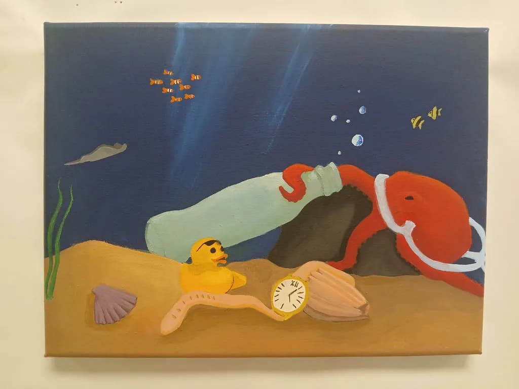 Underwater Octopus Message