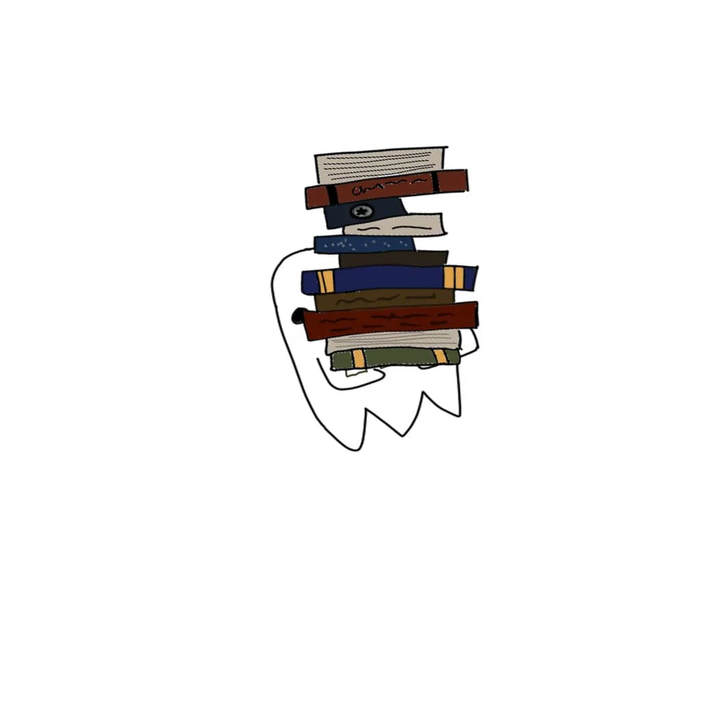 Ghost with Books