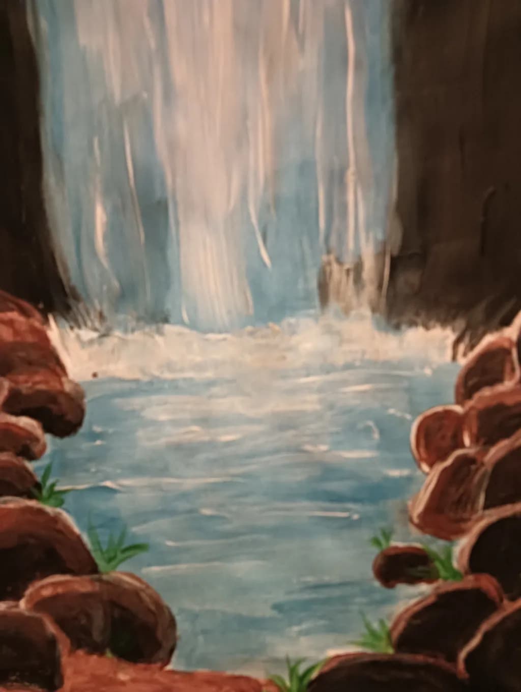 Waterfall and Rocks