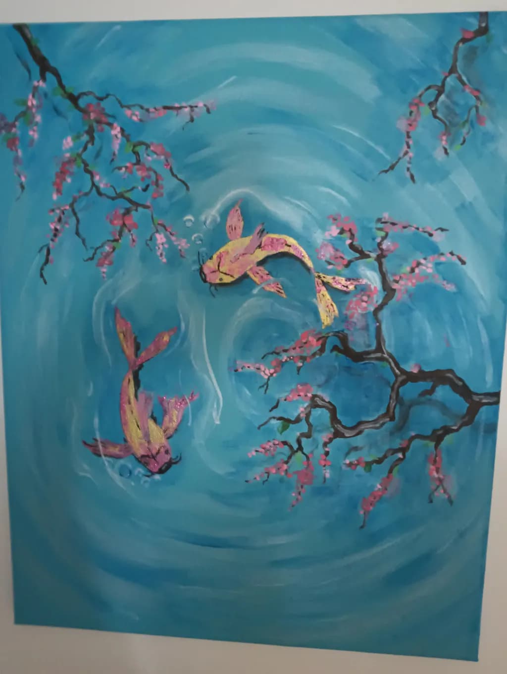 Koi and Cherry Blossoms