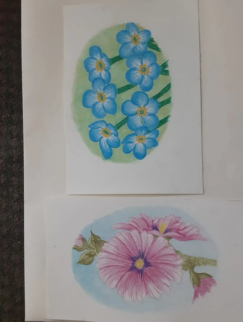 Blue Floral Cluster