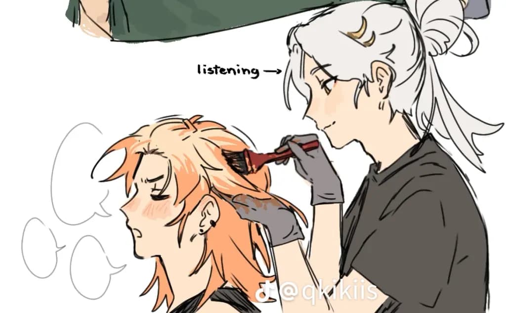 Hair Coloring Session