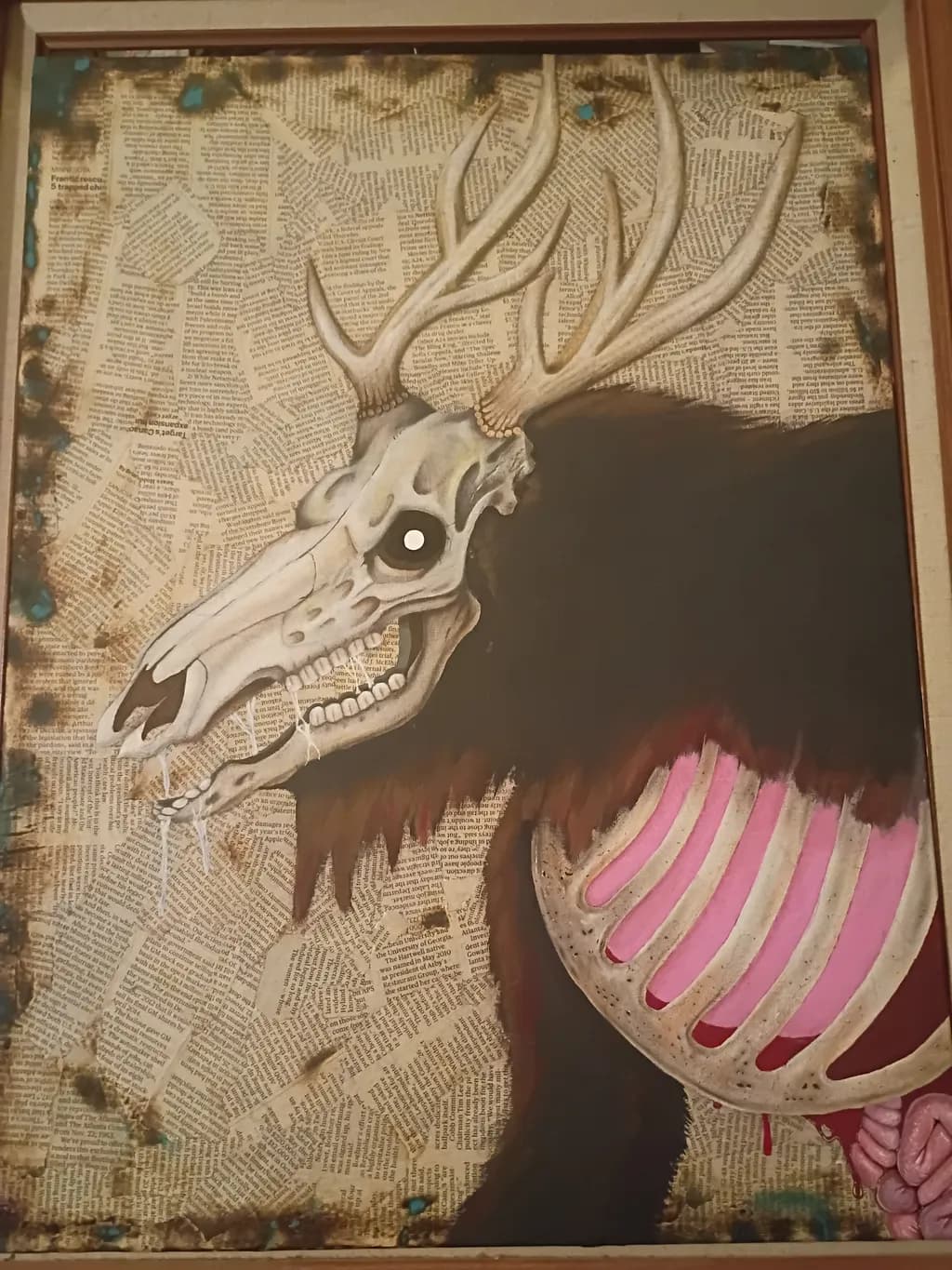 Deer Skull Collage