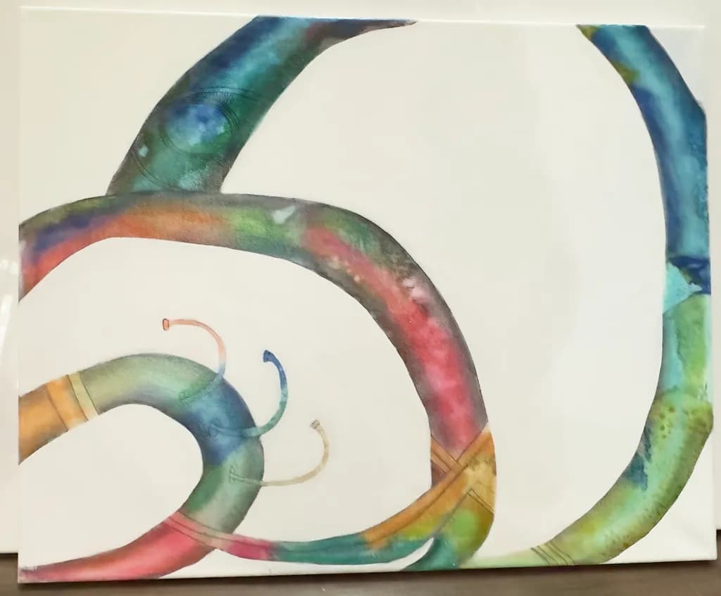 Colorful Spiral Paths