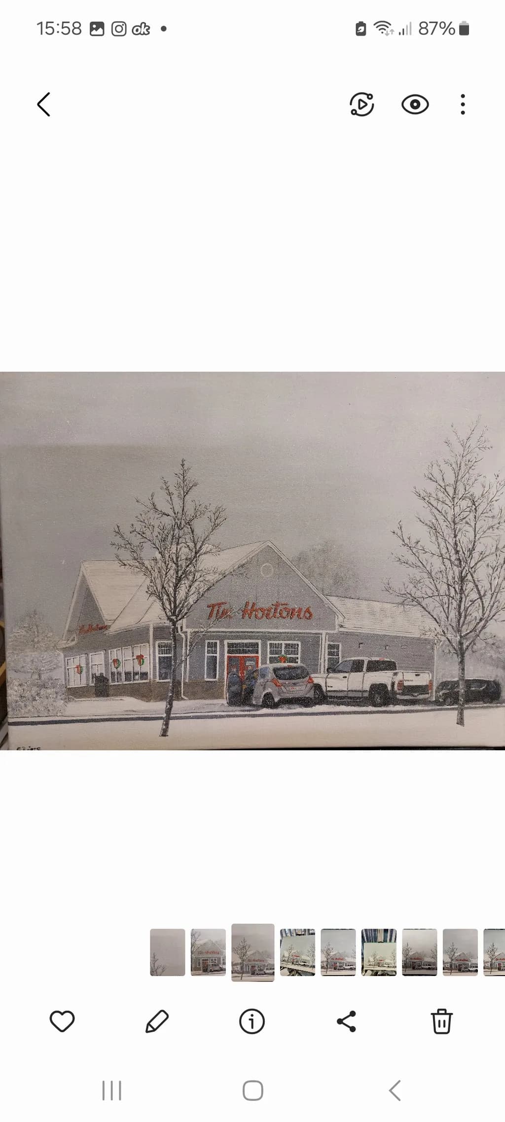 Winter Tim Hortons
