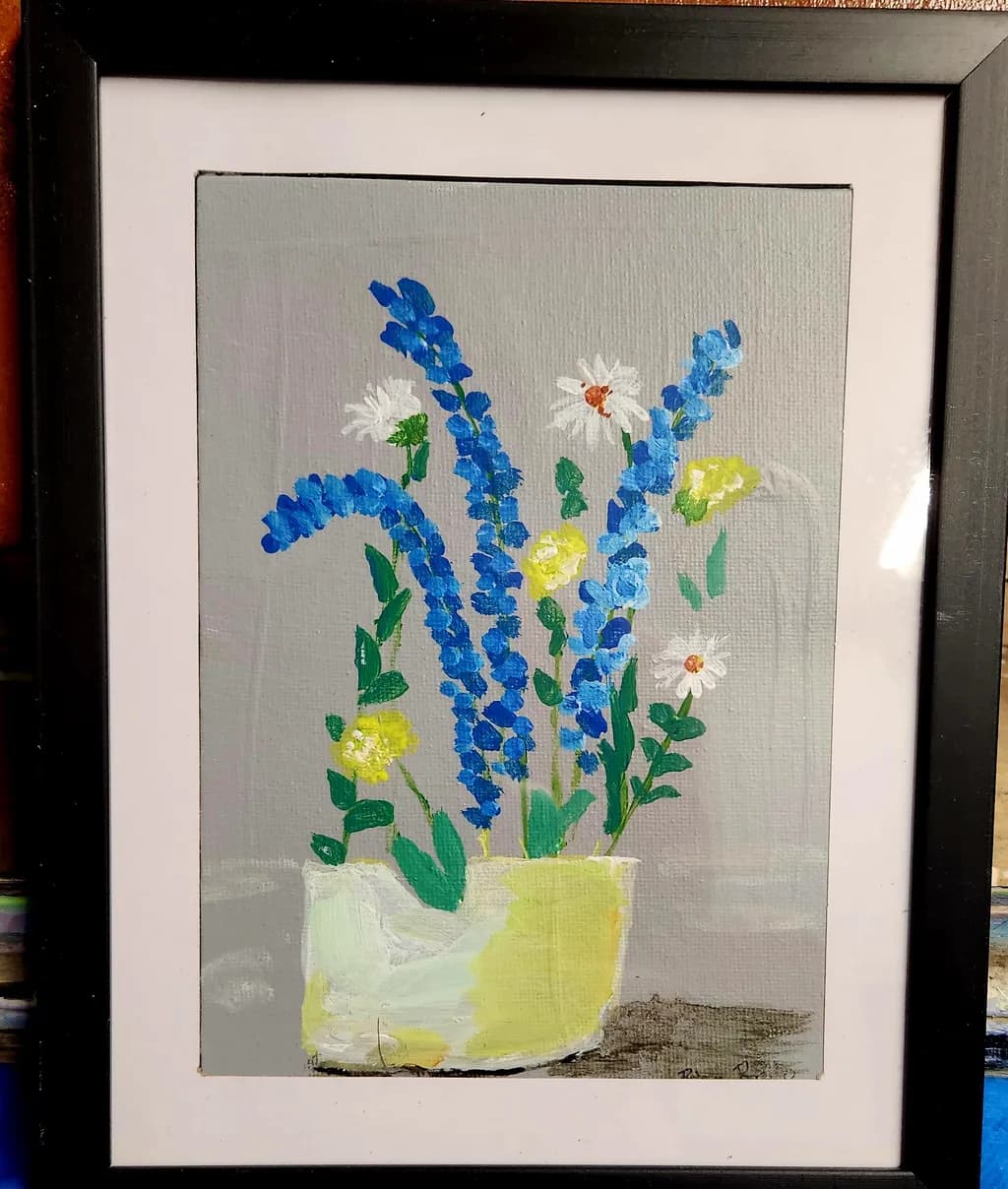 Blue and Yellow Flowers