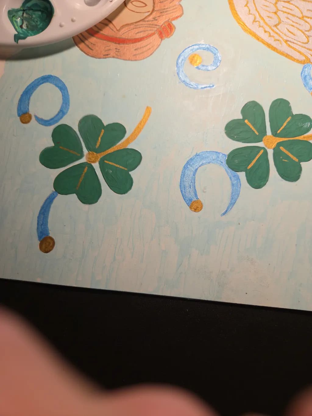 Clover and Swirls