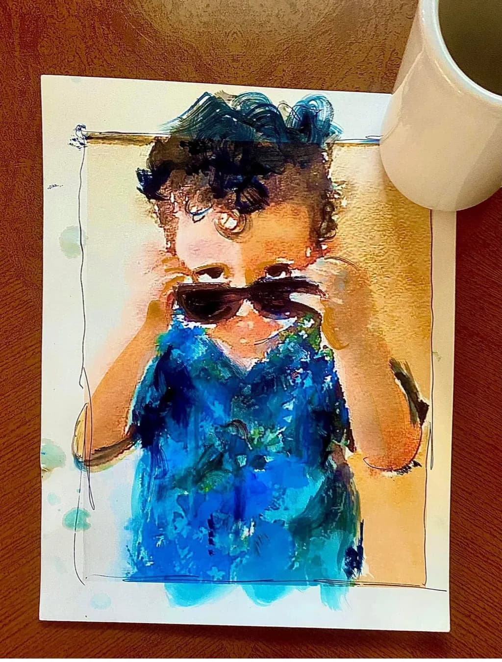 Cool Kid with Sunglasses