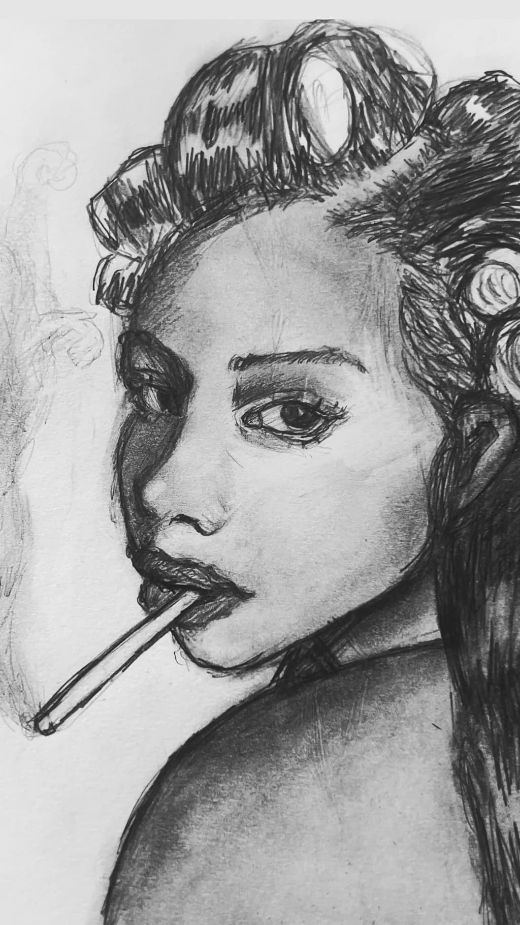 Portrait with Cigarette
