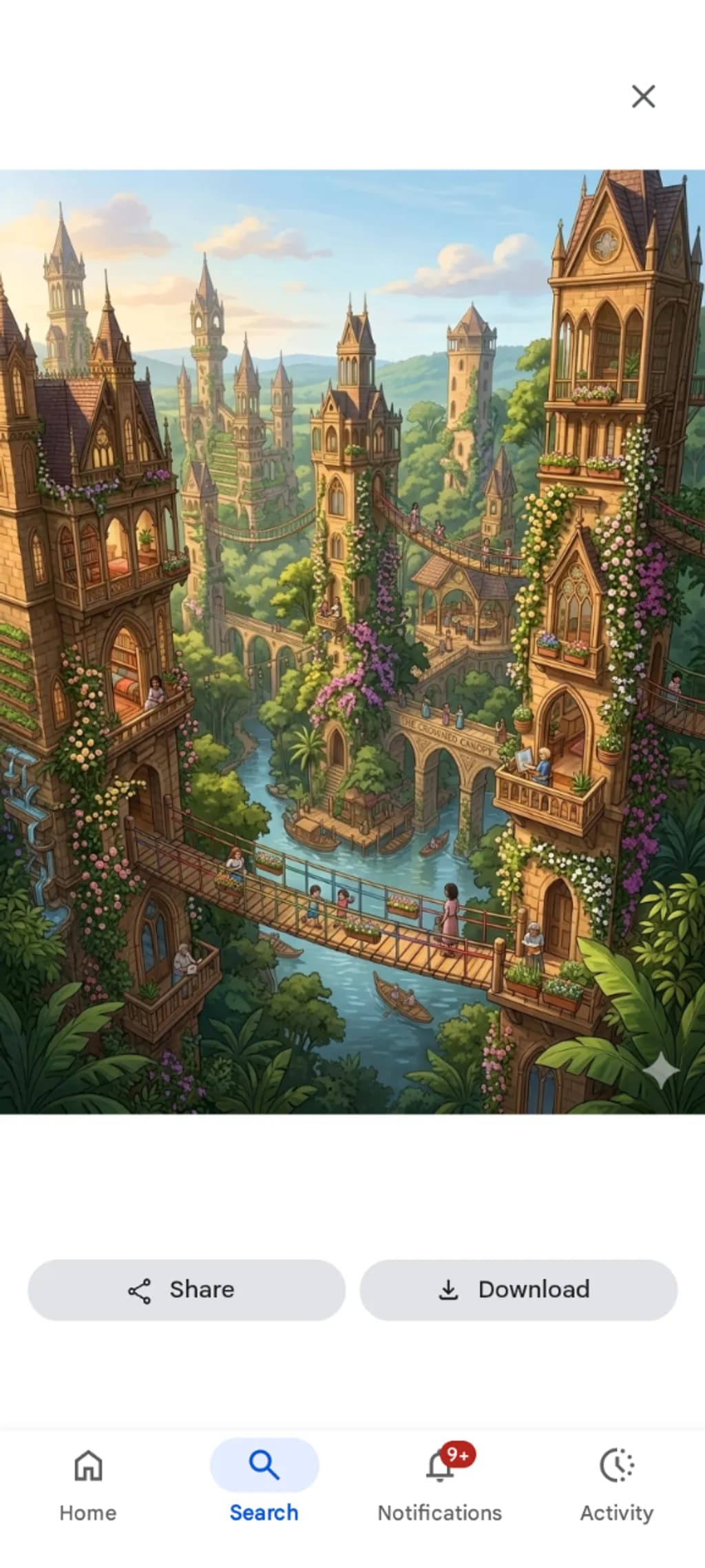 Screenshot: Towered River Village