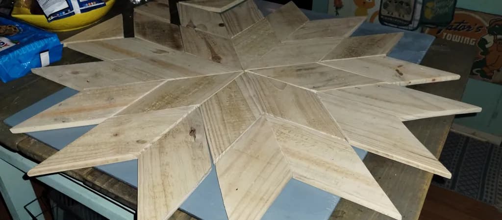 Wooden Star Pattern