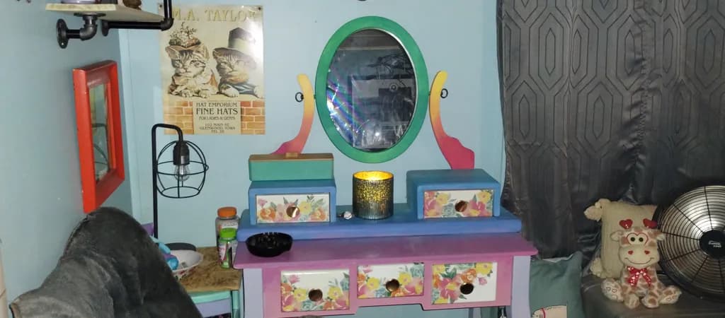 Colorful Vanity Table