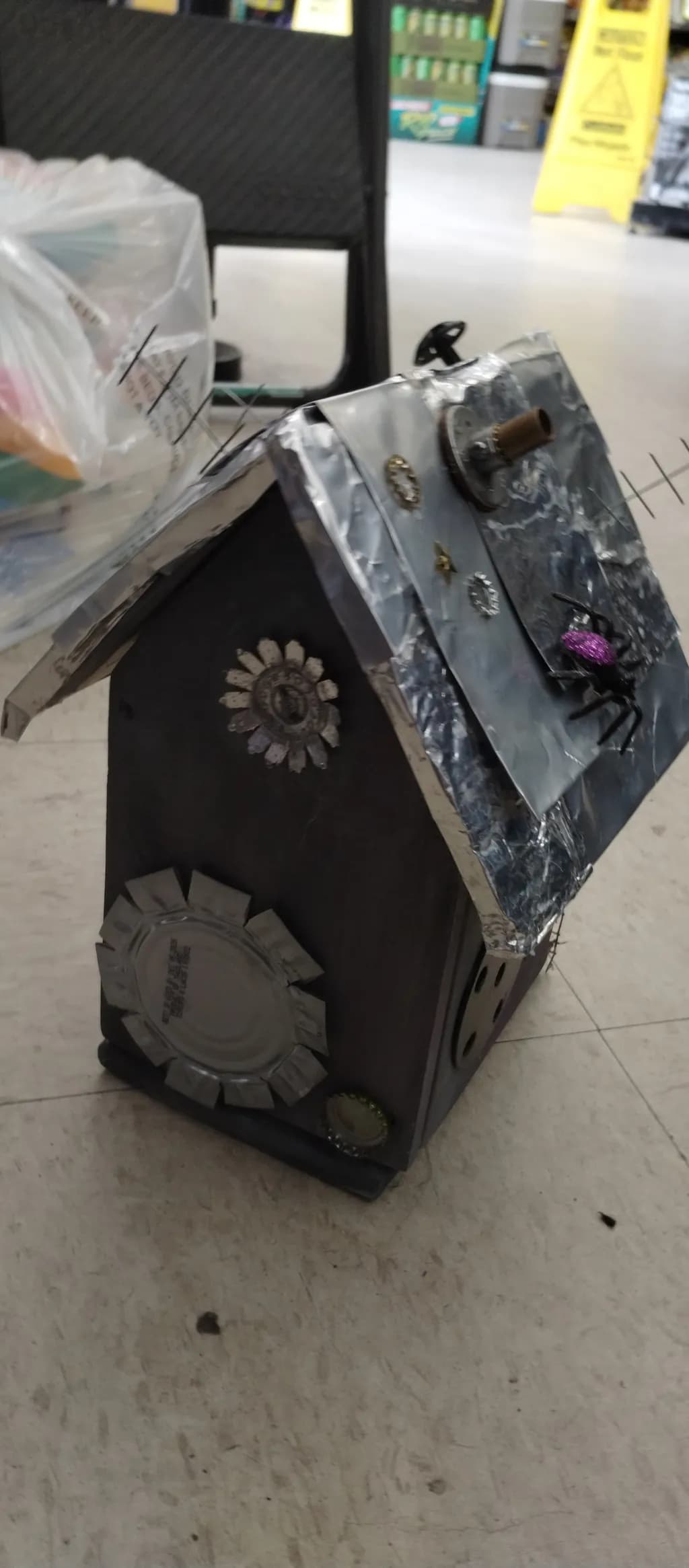 Metal House Sculpture