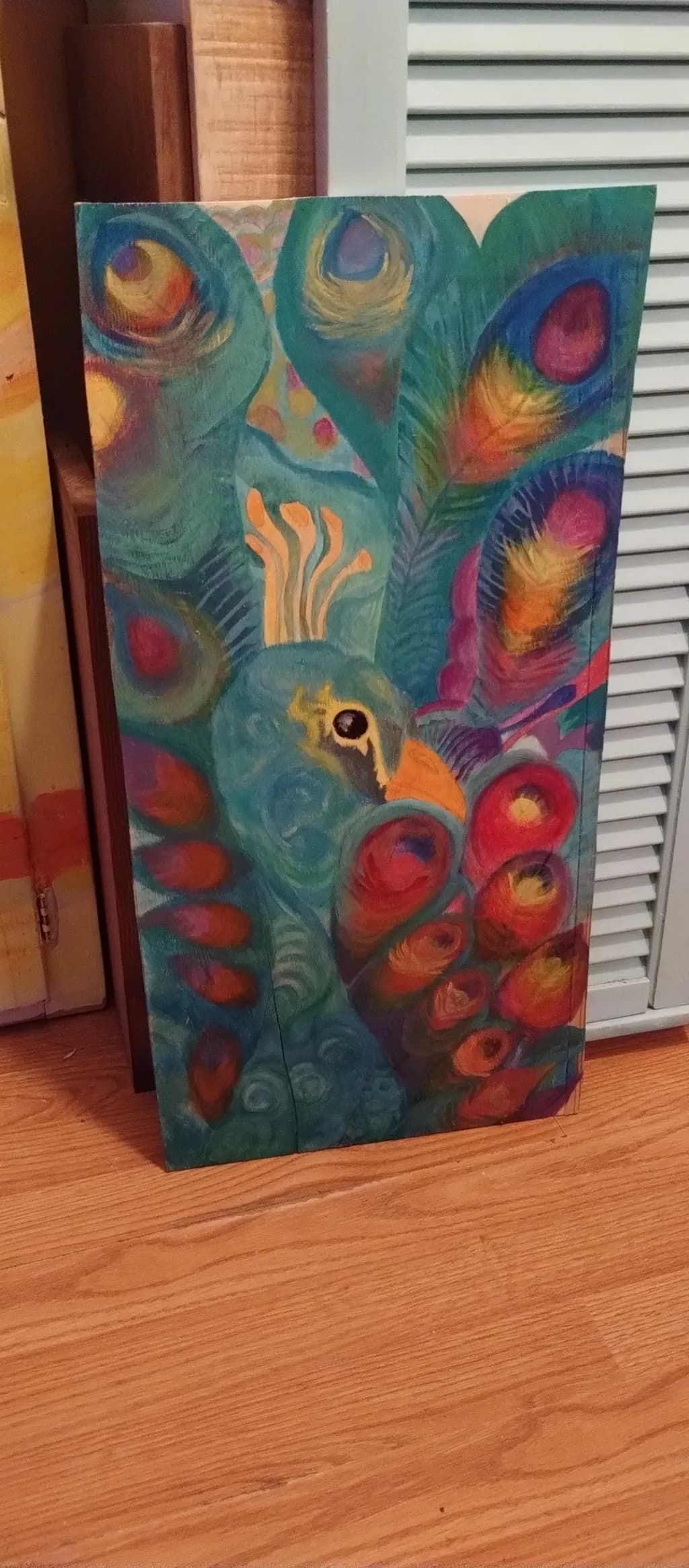 Colorful Peacock Feathers