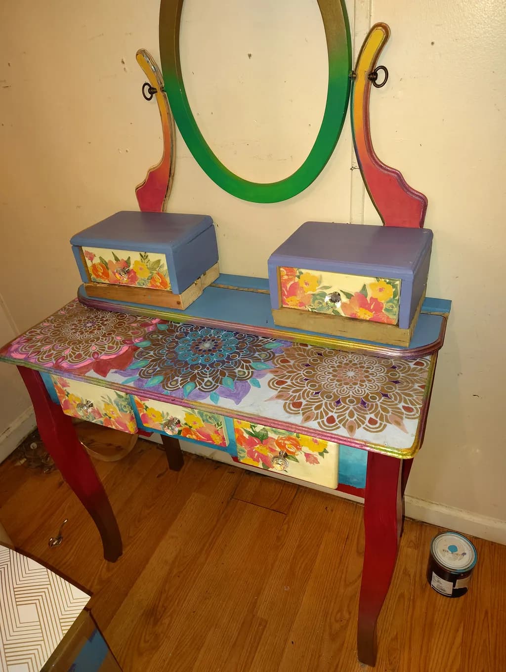 Floral Vanity Table
