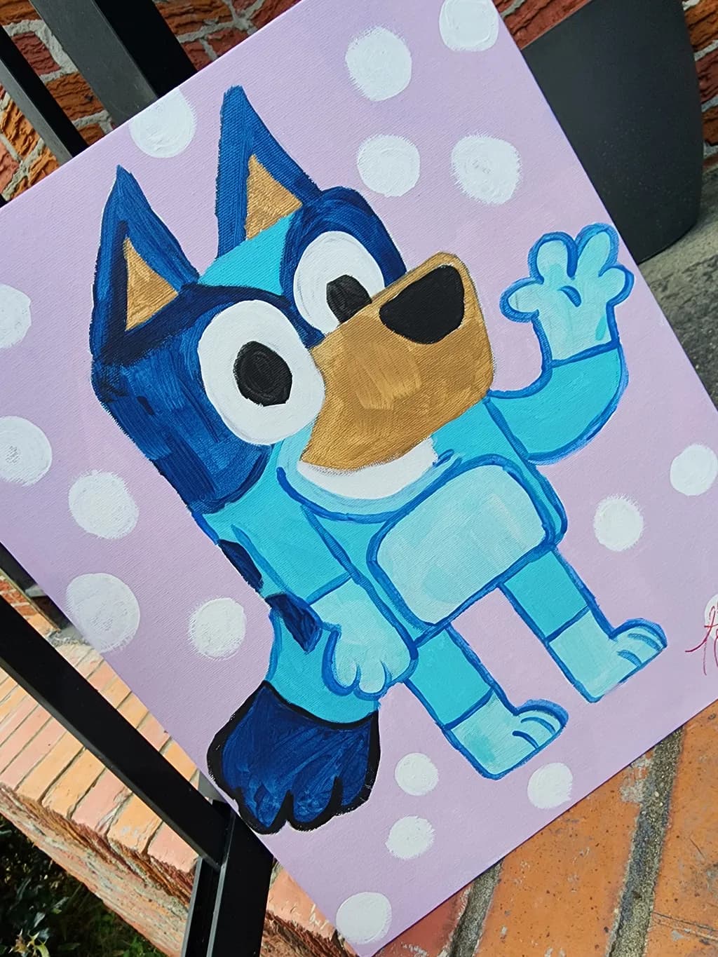 Blue Dog Cartoon