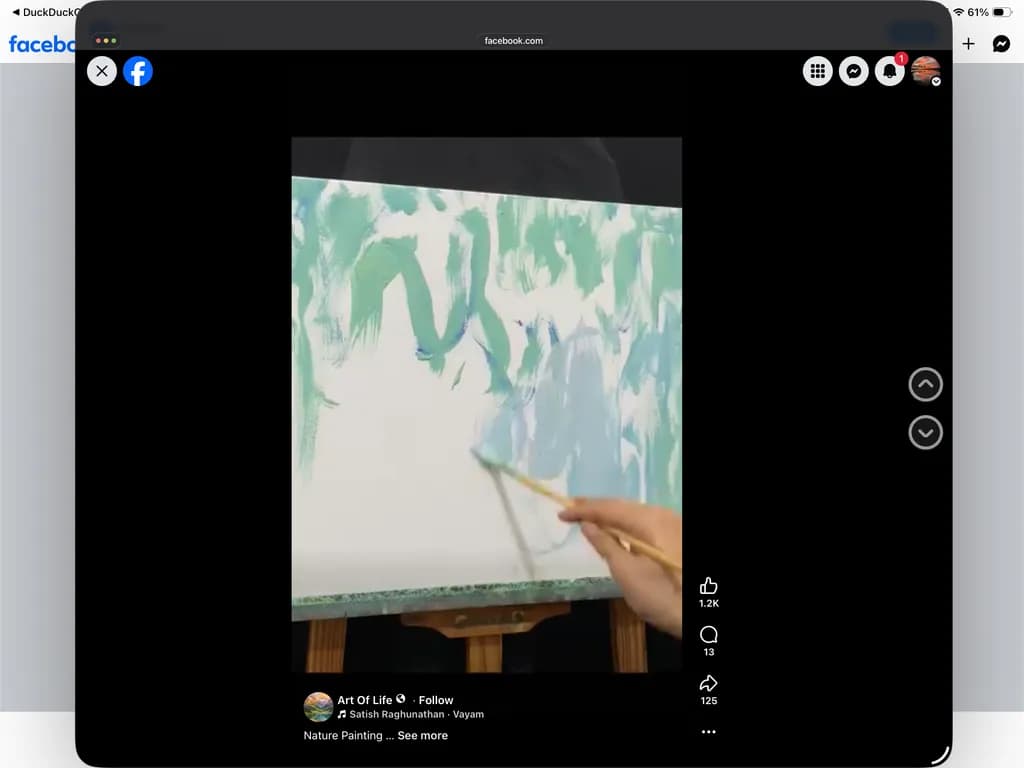 Abstract Nature Painting