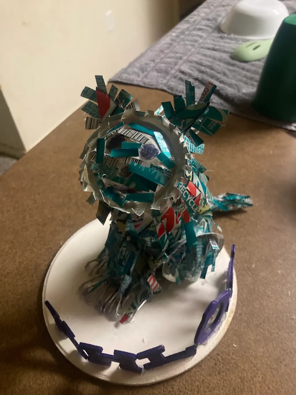 Recycled can Yorkie 