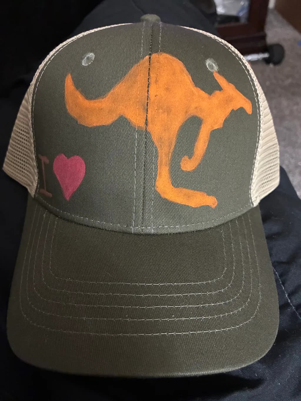 I Love Kangaroos Cap
