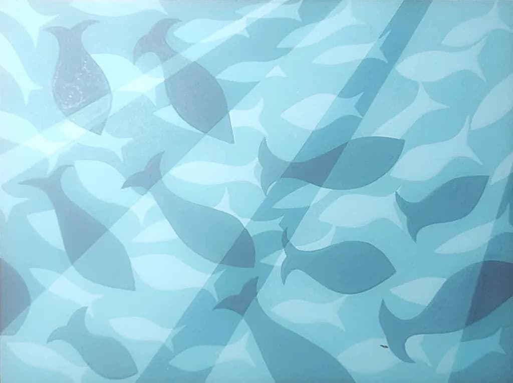 Blue Fish Pattern