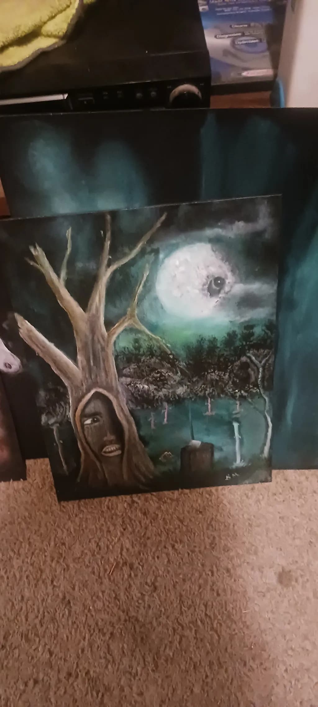Moonlit Tree Watcher