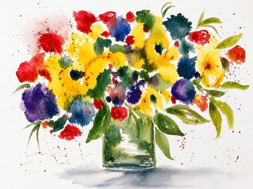 Floral Bouquet Splash