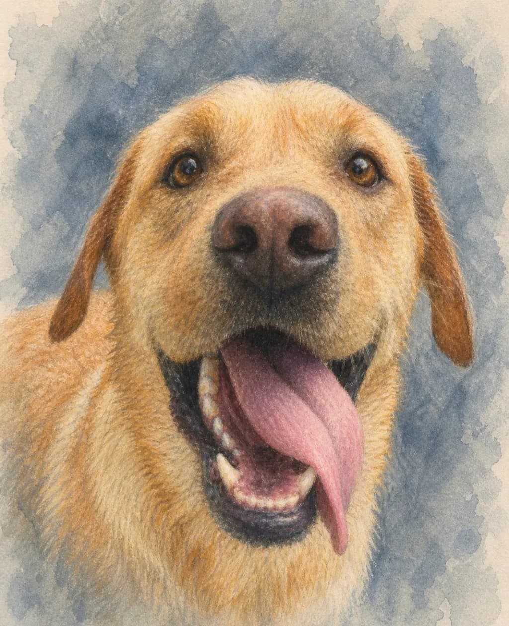 Happy Labrador Portrait