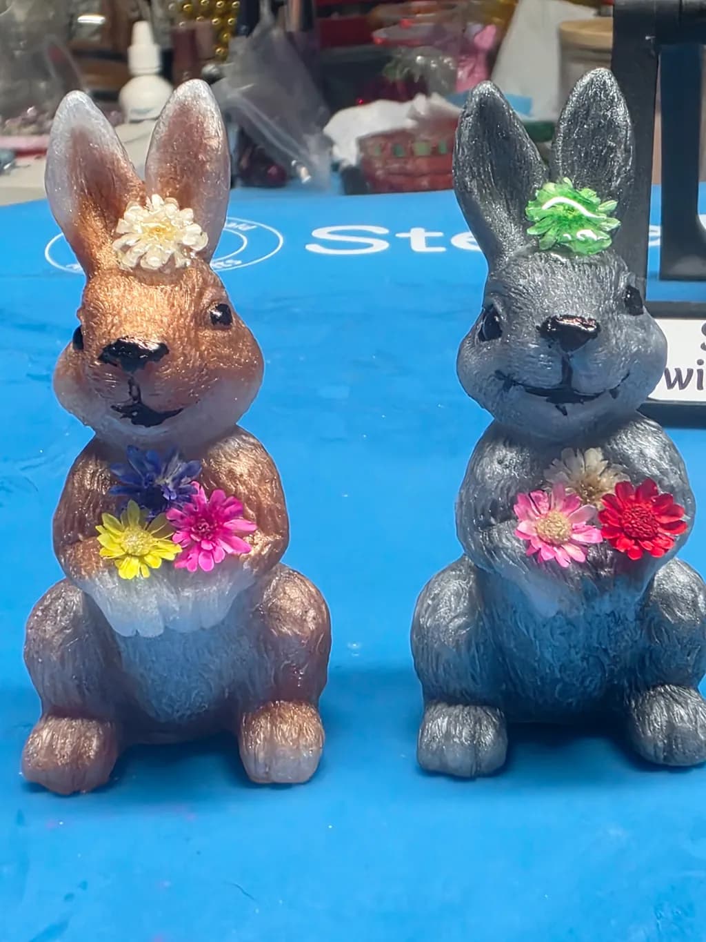 Flowered Bunny Duo