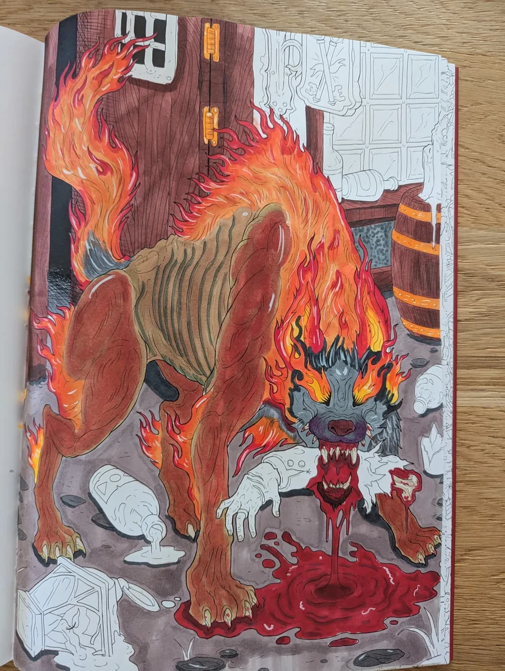 Flaming Hellhound