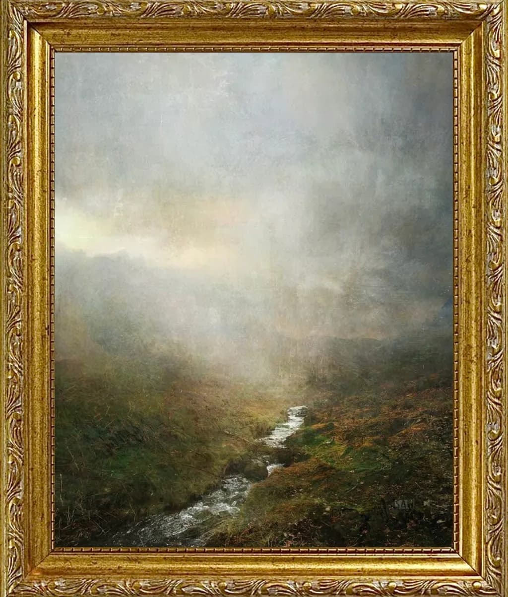 Misty Stream Forest