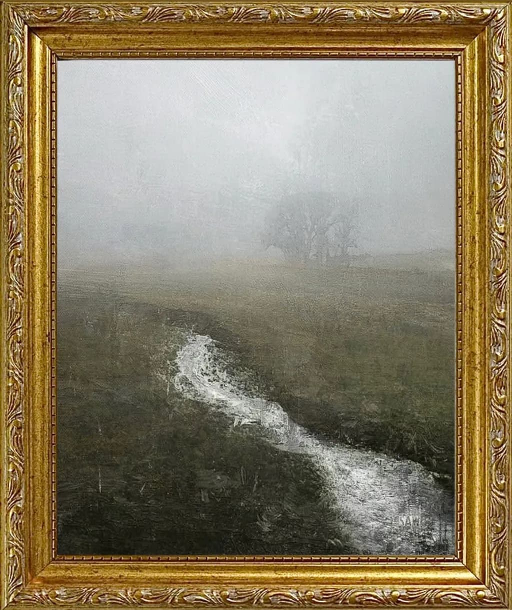 Misty Stream Landscape