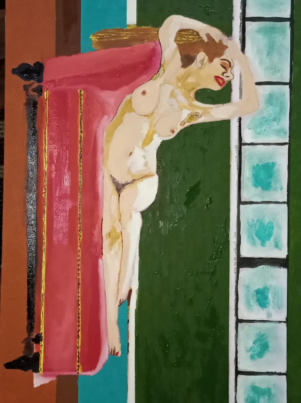 Poolside Nude Recline