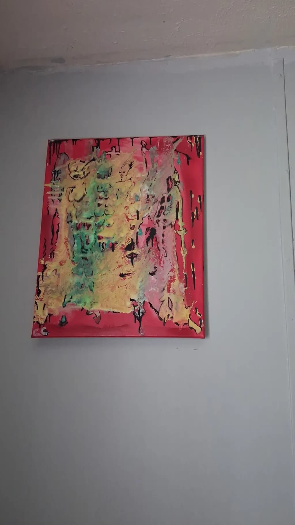 Abstract Red Canvas