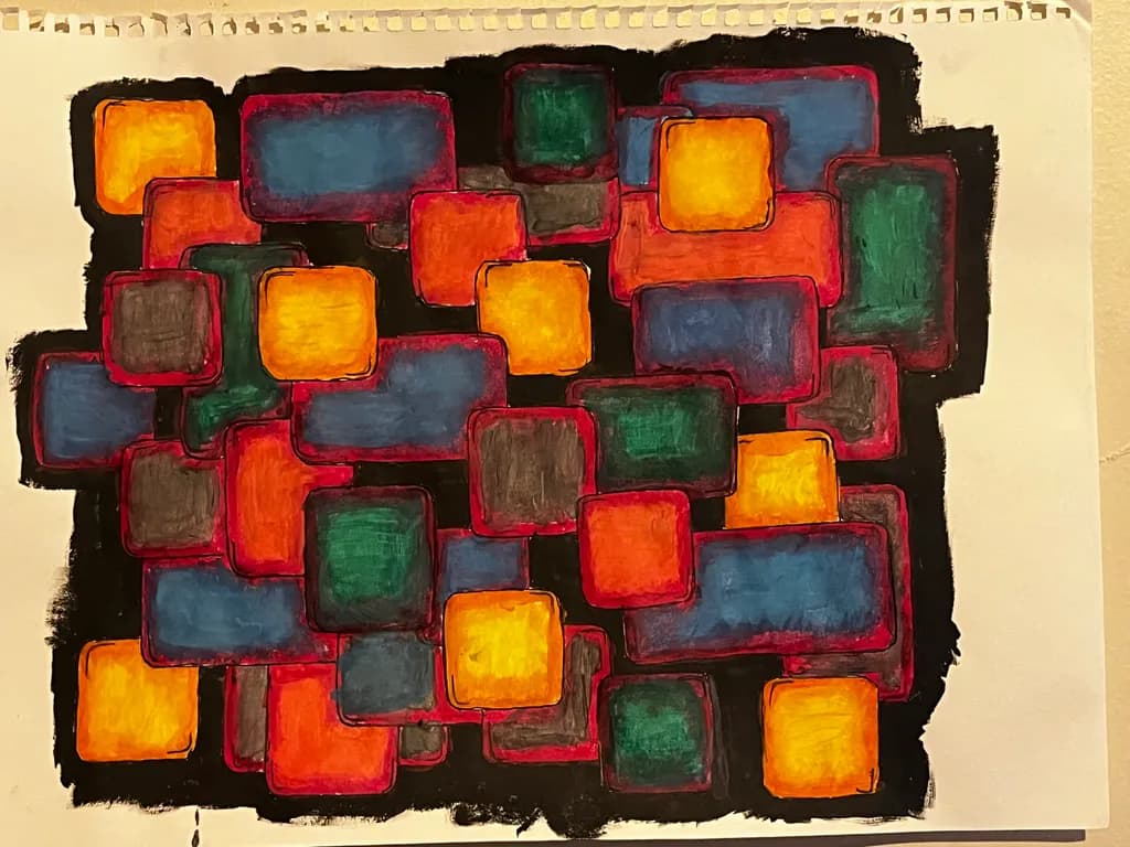 Colorful Rectangles Overlay