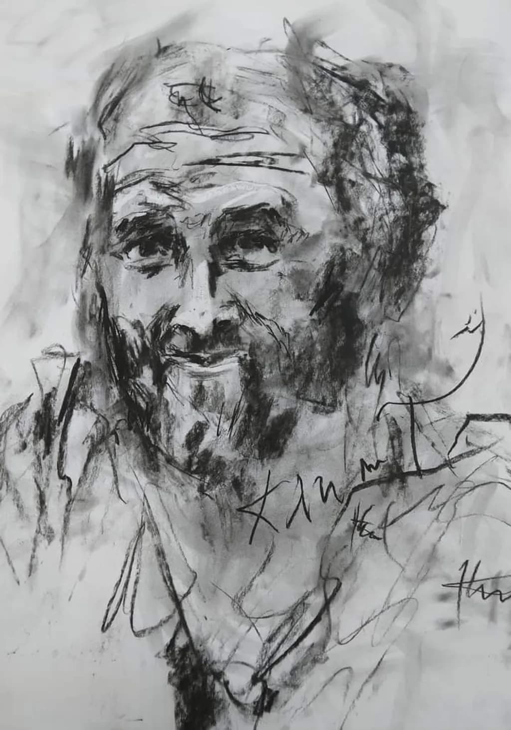 Charcoal Portrait Sketch