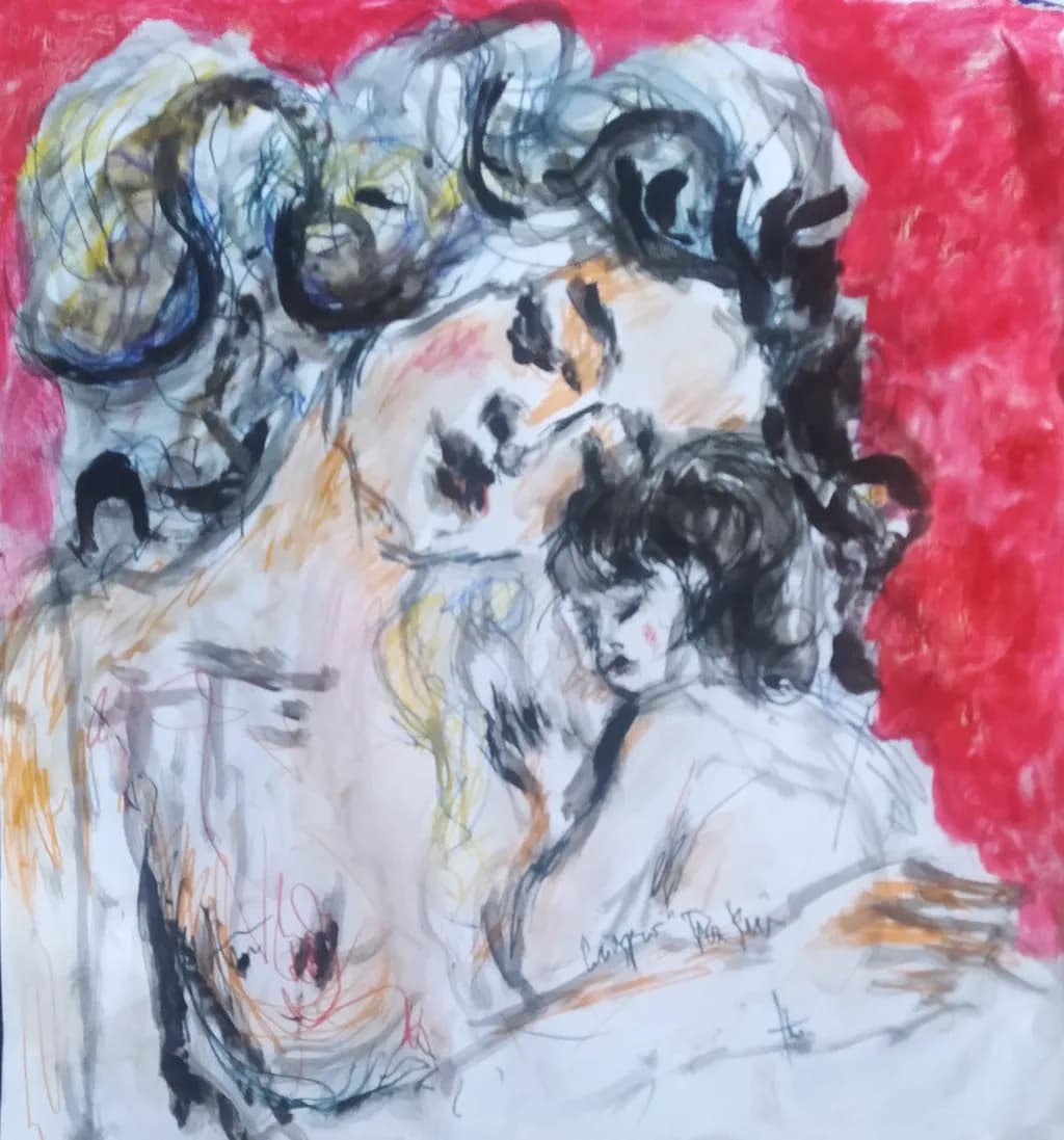 Mother and Child Embrace