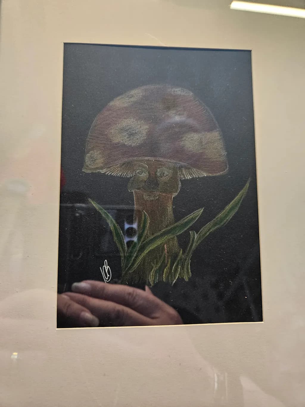Whimsical Mushroom Face