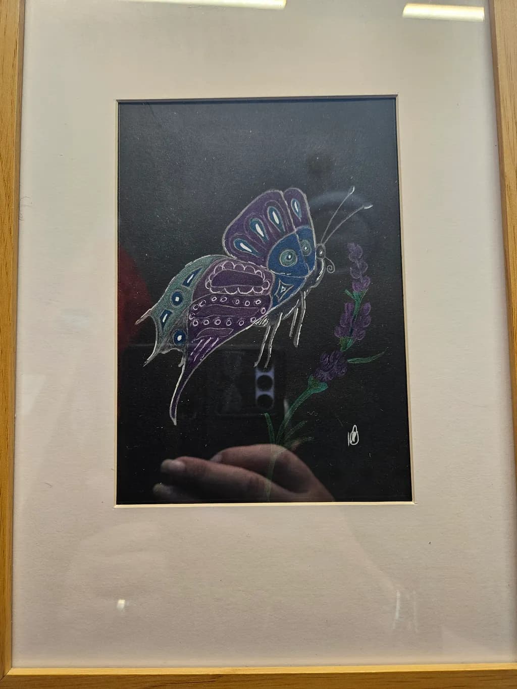 Abstract Butterfly and Lavender
