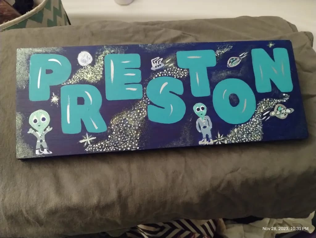 Preston Space Nameplate