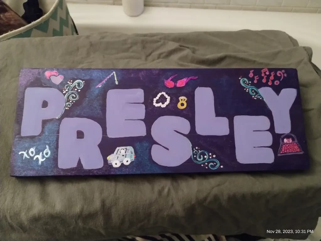 Presley Name Art